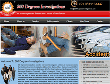 Tablet Screenshot of 360degreesinvestigations.com